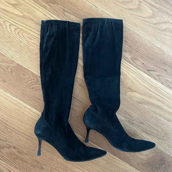 Manolo Blahnik knee-high heeled boots - Picture 1 of 3